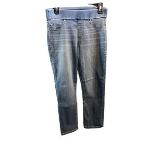 Liverpool Los Angeles The Capri Jeans Blue Wash Womens Size 8 Stretch Denim